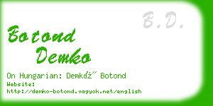 botond demko business card